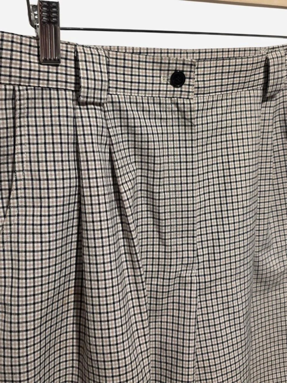 VINTAGE 90s Counterparts Black White High Waisted Dark Preppy Shorts Size 12